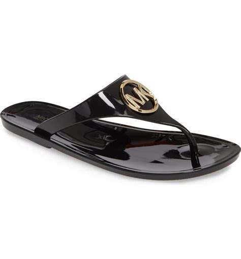 Michael Kors jelly flip flops